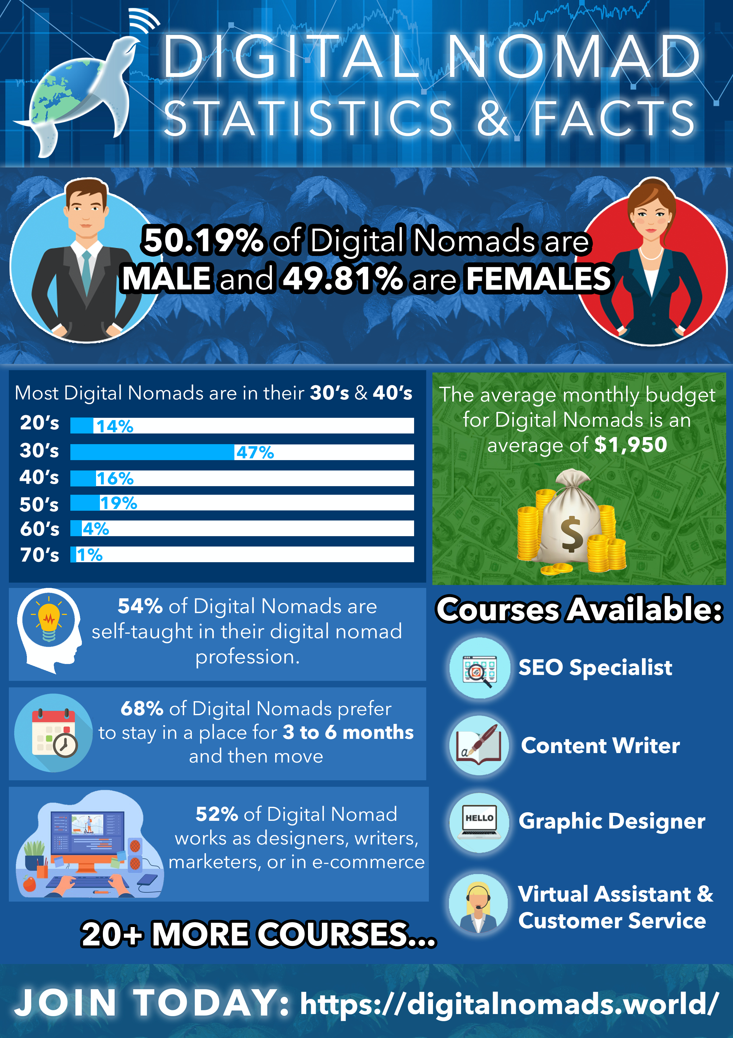 Digital Nomad Infographic