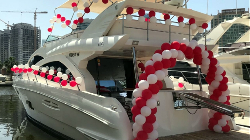 Best Yacht party decoration in Dubai