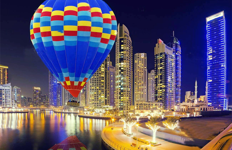 Hot Air Balloon Ride over Dubai Marina