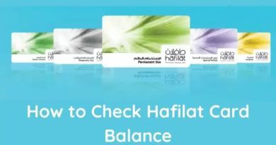 Hafilat Card balance check online