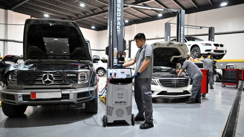 Maintaining Mercedese in Abu Dhabi