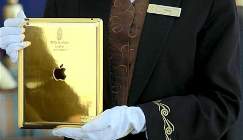 Gold iPad for Burj al Arab Guests