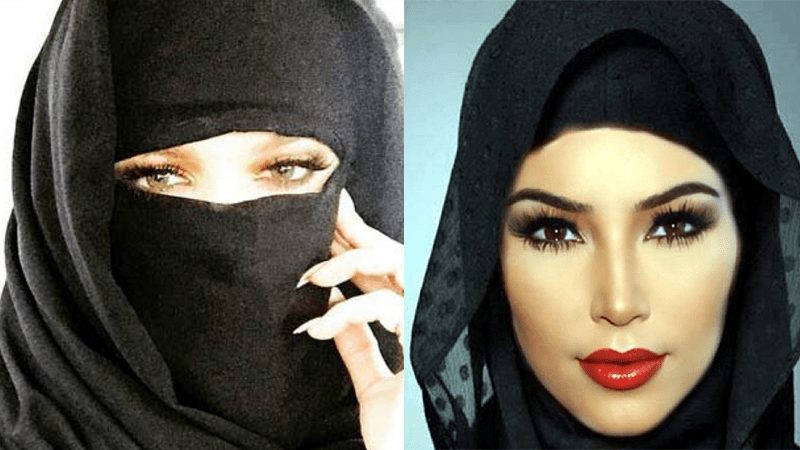 Kim Kardashian Hijab in Dubai