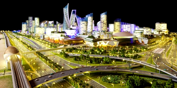 View from Sheikh Zayed Road - Mall of the World