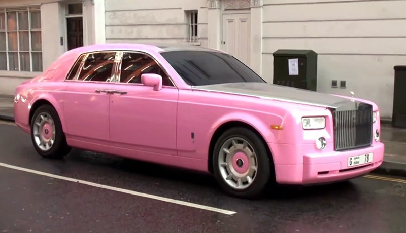Pink Rolls Royce