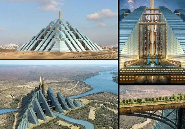 ziggurat pyramid Dubai